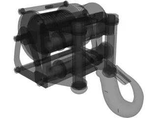 Winch 3D Model preview