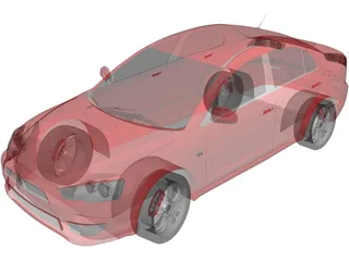 Mitsubishi Lancer (2008) 3D Model preview
