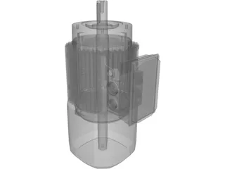 Electric Motor 3D Model preview