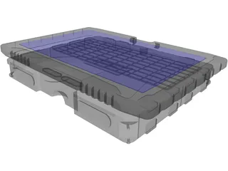 Tectra Getac v100 Laptop 3D Model preview