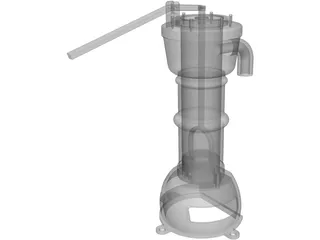 Water Hand Pump 3D Model preview