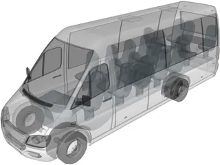 Mercedes-Benz Microbus 3D Model preview