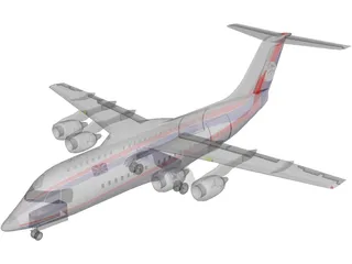 British Aerospace BAe 146 Statesman 3D Model preview