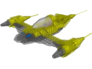 LEGO Naboo Starfighter N1 3D Model preview