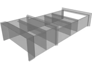 Bookcase 3D Model preview