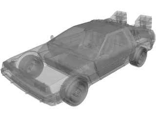 DMC DeLorean (1980) 3D Model preview