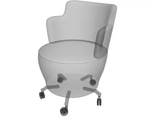 Tarn Orangebox Chair 3D Model preview