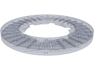 Disc Brake Rotor 3D Model preview