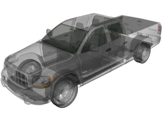 Dodge Ram Crew Cab 1500 (2007) 3D Model preview