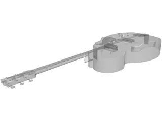 Guitar 3D Model preview