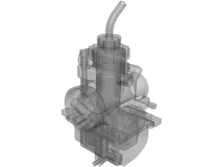 Carburetor Yamaha DT LC 3D Model preview