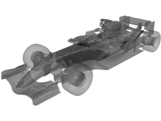 McLaren MP4-20 F1 3D Model preview