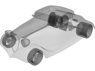 Ford Hot Rod 3D Model preview