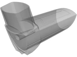 Asthma Inhaler 3D Model preview