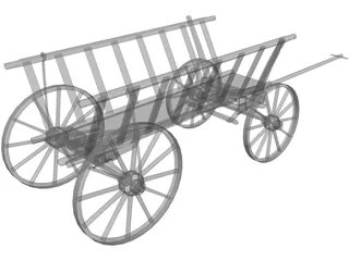 Handcart 3D Model preview