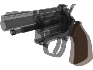 Revolver 3D Model preview