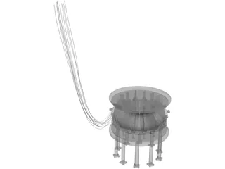 Atom Accelerator Machine 3D Model preview