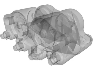 Disc Brakes Caliper 3D Model preview