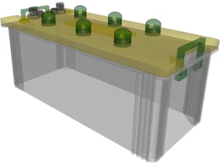 Acid Battery 3D Model preview