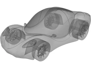 Venus concept car 3D Model preview