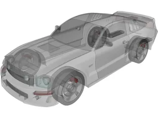 Ford Mustang 3D Model preview