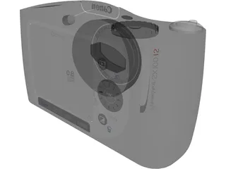 Canon SX120 IS Powershot 3D Model preview