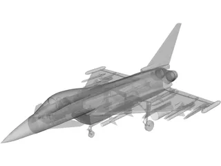Eurofighter 2000 3D Model preview