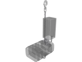 C.O.W. Chainhoist 1000kgs 3D Model preview