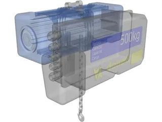 Donati Hoist 500kgs 3D Model preview
