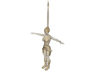 Lara Croft 3D Model preview