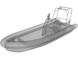 Offshore Rescue RIB 3D Model preview