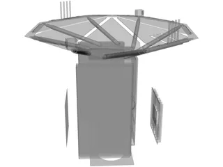Satellite Deployed 3D Model preview
