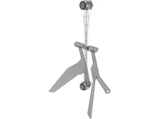 Funfair Rocket 3D Model preview