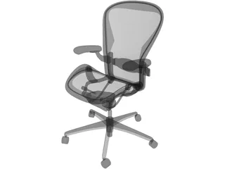 Herman Miller Aeron Chair 3D Model preview