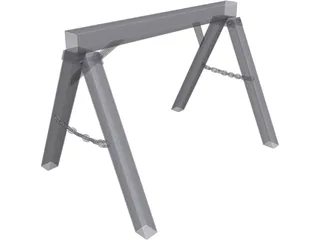 Metal Trestle 3D Model preview