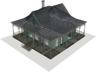 Antique House 3D Model preview