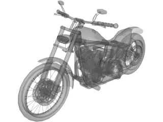 Harley-Davidson Dyna Glide 3D Model preview