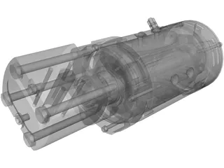 Electro Pump 3000w 3D Model preview