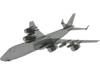 Boeing B-52 Bomber 3D Model preview