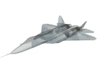 Sukhoi T-50 (2011) 3D Model preview