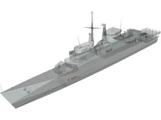 Sagittario Ship 3D Model preview