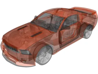Ford Mustang Saleen S281 (2010) 3D Model preview