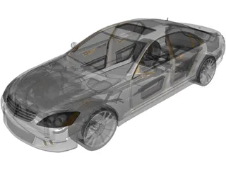 Mercedes-Benz S600 Brabus (2010) 3D Model preview