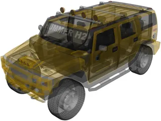 Hummer H2 Custom 3D Model preview