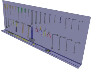 Mechanics Tools 3D Model preview