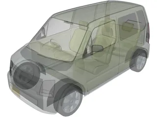 Suzuki Wagon R 3D Model preview