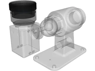 Security CCTV Camera 3D Model preview
