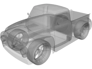 Ford F-100 3D Model preview
