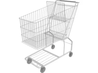 Shopping Cart 3D Model preview