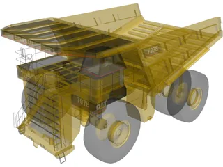 Caterpillar 797B 3D Model preview